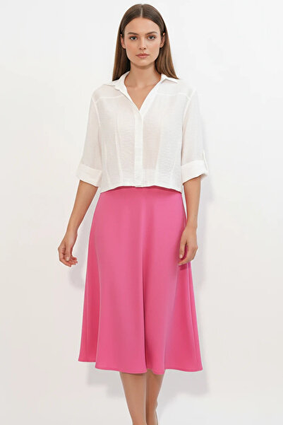 Efnaz style Women's Crop Oversize Shirt - White