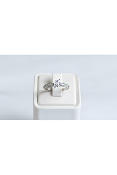 OEM Aσημένιο Δαχτυλίδι Μονόπετρο Με Ζιργκόν Silver925 N56