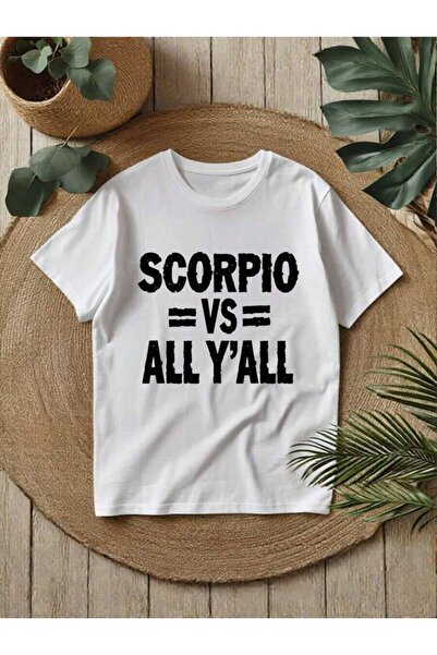 kai22 Unisex "Scorpio Vs Everyone" Funny Zodiac Graphic T-Shirt, Loose Fit Ca...