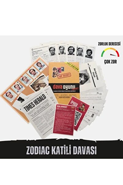 Sihir Dükkanı Dava Dosyası Zodiac Katili Cinayeti Davası, Cinayet Çözme Oyunu...