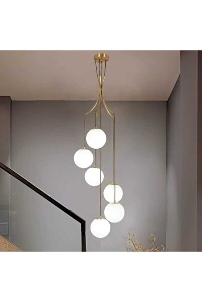 LEDZONE Candelabru cu 6 socluri E27, Auriu LZ45-6