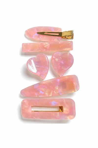 New Obsessions Set of 6 Acetate Hair Clips