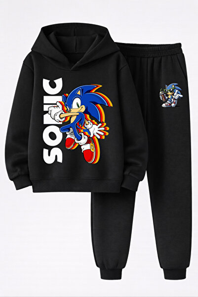 MAGORS Sonic the Hedgehog Printed 3-Yarn Quality Soft Texture Sweatshirt and ...