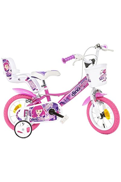 Evelise Bicicletă pentru copii Dino Bikes 12 " Roz zână