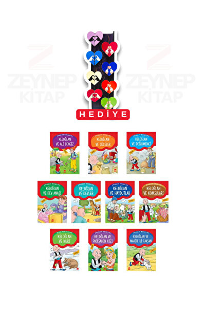 Nesil Çocuk Yayınları 1.Sınıf Keloğlan Masalları Büyük Boy 10 Kitap Set (8'li...