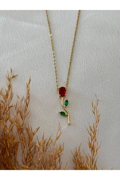 stainless steell Rose Figure Steel Necklace