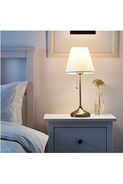 NO BRAND Lampă de masă IKEA ARSTID, de noptieră, MESSING alb