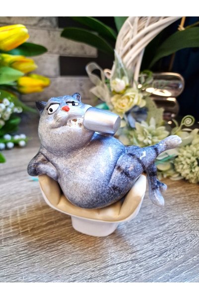 NO BRAND Figurină pisică, figurină, sculptură, decorațiuni pentru cameră, dec...
