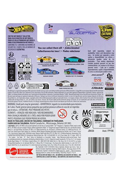 HOT WHEELS Siluete Premium de Mașini Culturale RWB Porsche 930 alb