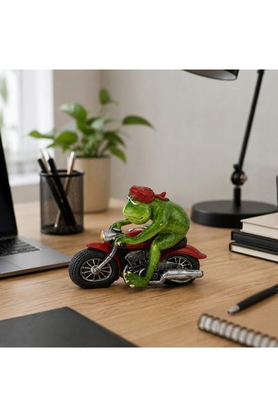 NO BRAND Figurină broască, decorațiune cameră, cadou, sculptură, verde, amuzant