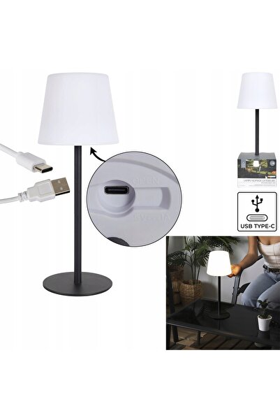 NO BRAND Lampă de masă USB neagră 2 BUCĂȚI