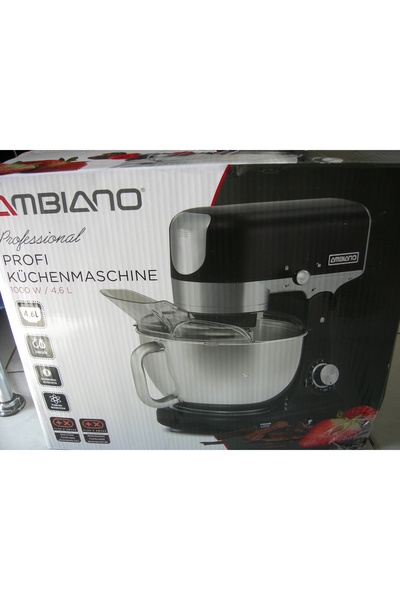 NO BRAND Robot de bucătărie cu mașină de tocat carne Ambiano MD 16580 Negru