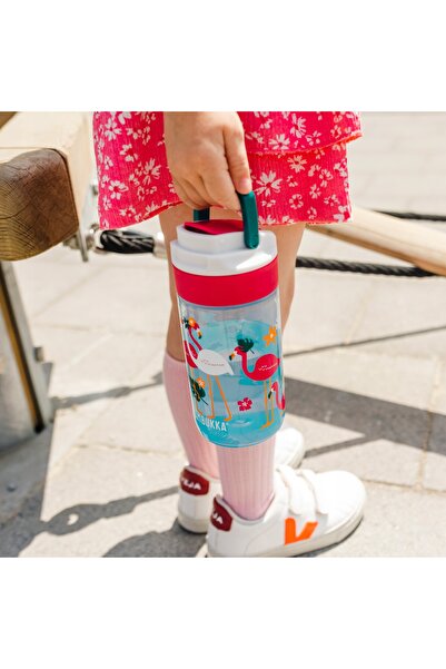 Kambukka Sticlă turistică Lagoon 400 ml flamingo albastru 400 ml