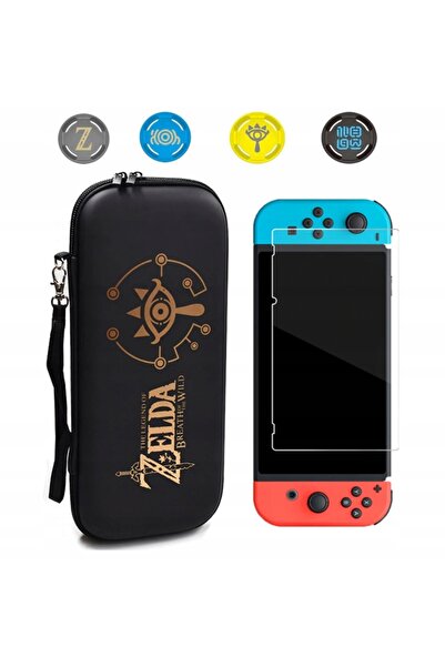 NO BRAND Set husă și folie de sticlă securizată Nintendo Switch OLED Zelda