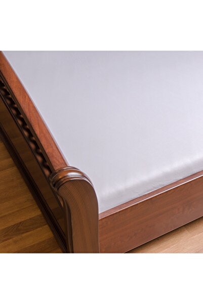 NO BRAND Cearșaf plat din bumbac cu elastic 180x200cm alb
