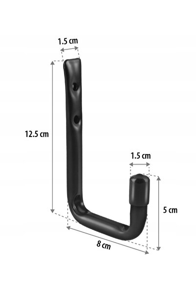 Maclean 6x Cârlig/Suport de perete din oțel pentru biciclete, roți, anvelope,...