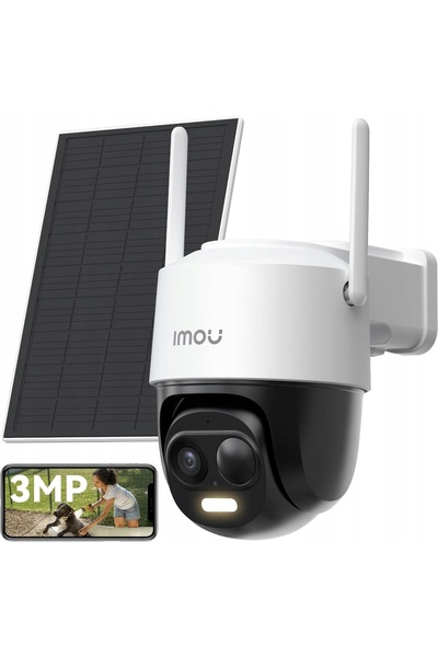Imou Cameră IP de exterior cu celulă solară PT 2C 2K 3MP Monitorizare + Aplic...