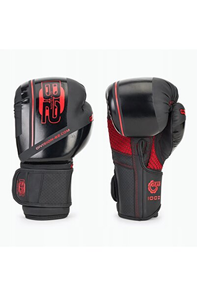 NO BRAND DIVISION B-2 Pro Carbon negru/roșu 14 oz mănuși de box