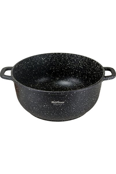 NO BRAND OALĂ ROTUNDĂ MAROALĂ 6.8 L HF-7713 OALĂ TRADIȚIONALĂ NEAGRĂ CU CAPAC