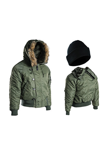 Mil-Tec Jachetă de iarnă militară N2B Basic (mt) OLIV - S