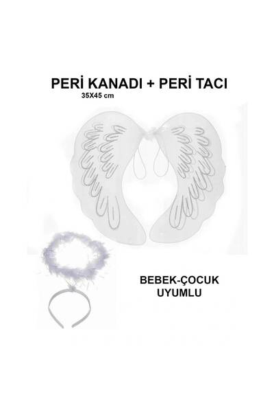 pınaxar Bela čipkasta tula, set vilinskih krila i vilinske krune 45x40 cm