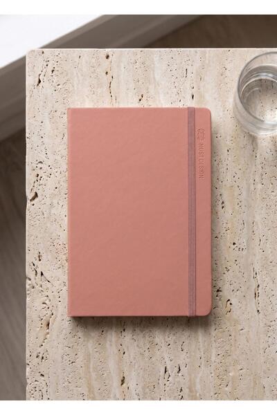 The Mia Striped Salmon Notepad A5 21 X 15 cm