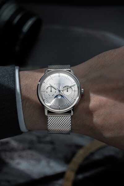 NO BRAND Ceas pentru bărbați Sternglas Naos Moonphase Sternglas-S01-NM52-MI04