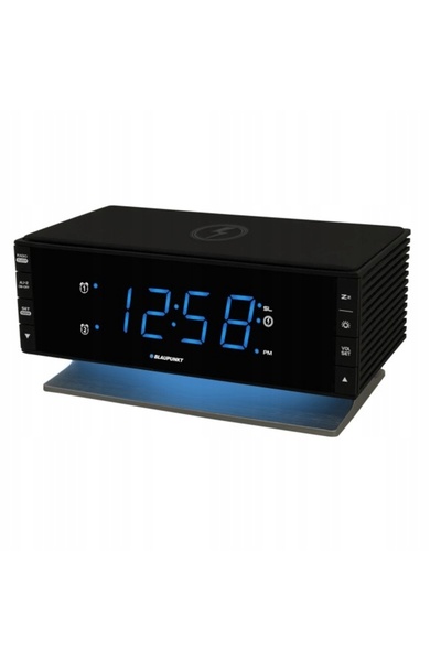 Blaupunkt Radio cu ceas cu alarmă, încărcător wireless, LED, USB, 10cm, CR55C...