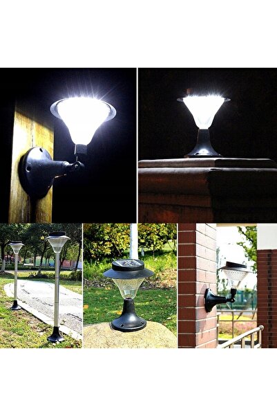 NO BRAND Lampă solară 39 LED, tip lanternă, mare, cu țăruș, pentru perete/stâ...
