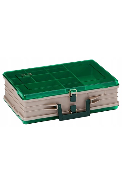 NO BRAND Cutie dublă PLANO XL cu două compartimente 111906