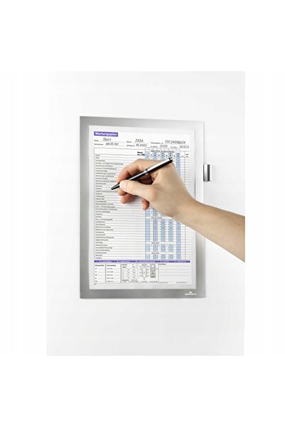 NO BRAND Ramă magnetică Durabilă Duraframe A4 argintie