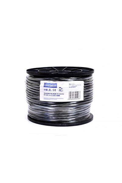 NO BRAND Telkom Telmor 113 PE GEL CU Fca RG6 100 m Cablu de antenă