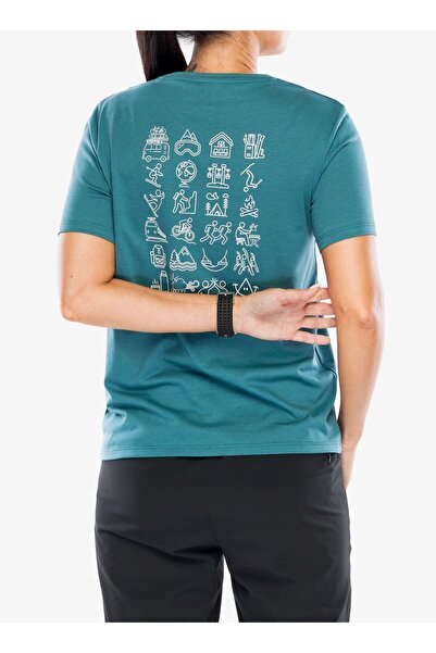 Peak Performance Tricou de damă cu uscare rapidă, cu imprimeu Explore, Hydro XS
