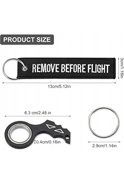 NO BRAND Spinner negru pentru breloc, antistres, pentru antrenamentul degetelor