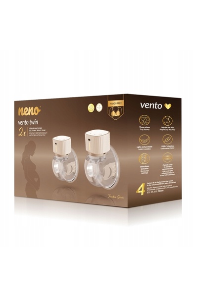 Neno VENTO TWIN Pompă de sân electronică trifazată fără fir 3 FAZĂ