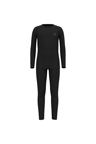 Odlo Lenjerie termică pentru copii Merino 200 Set lung negru 104 cm