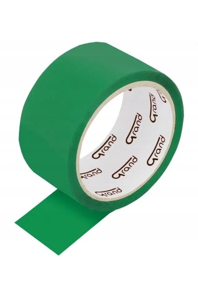 GRAND Bandă adezivă pentru ambalare 48mm x 50m, verde, BOPP rezistent, x 12 b...