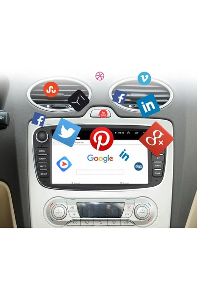 NO BRAND Radio auto pentru FORD MONDEO MK4 FOCUS MK2 MK3 GALAXY S-MAX GPS AND...
