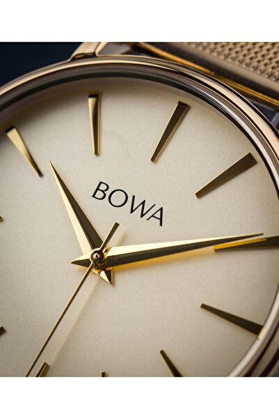 NO BRAND BOWA Praha Full-Gold Mesh 38 Ceas Bowa-PH384-44-184M