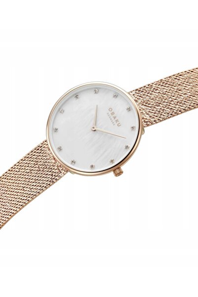 NO BRAND Ceas de damă Obaku Glans Roses Obaku-V288LXVWHV