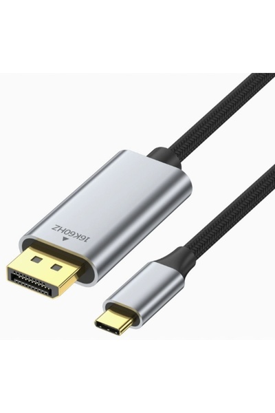 NO BRAND Cablu Thunderbolt 4/3 USB-C la DisplayPort 16K 60Hz Împletit 2m
