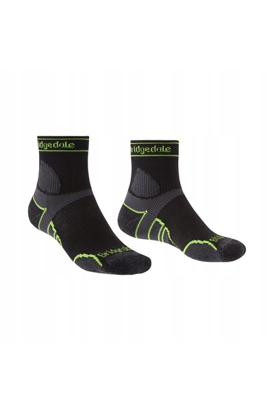 NO BRAND Bridgedale Lt T2 Merino Sport 3/4 Crew Șosete de alergare - negru 40-43