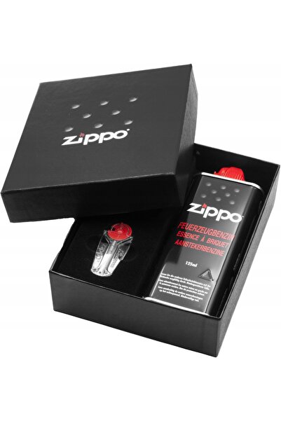 Zippo Set cadou brichetă cu emblemă de pescuit Nr. 1