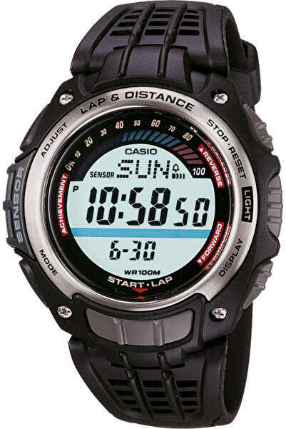 Casio Curea originală SGW-200 din cauciuc negru 21mm TELESKOPY GRATUIT