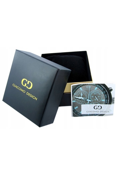 NO BRAND CEAS DE BĂRBAT LA MODĂ GIACOMO DESIGN GD07003 CU CUTIE ȘI GARANȚIE.