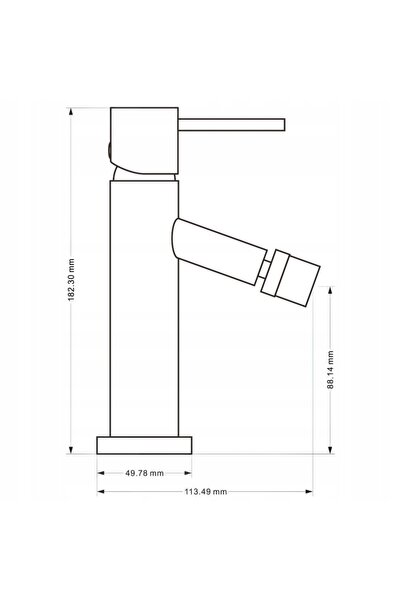 Mexen RUMBA BIDET CU BATERII, DE PIE, NEGRU