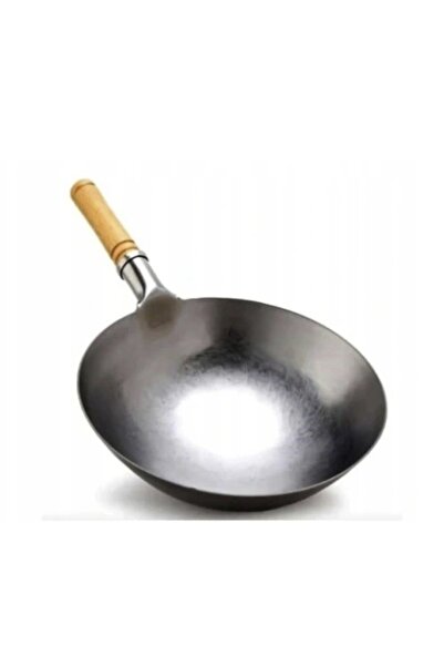 NO BRAND Tigaie chinezească wok din oțel forjat 12 " 30cm