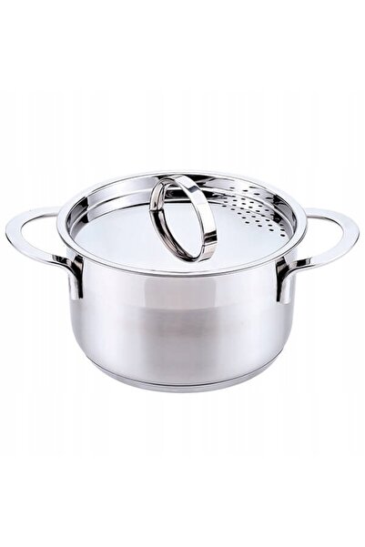 Maestro Oală din oțel inoxidabil cu capac pentru inducție și gaz 18cm 2.0L MR...