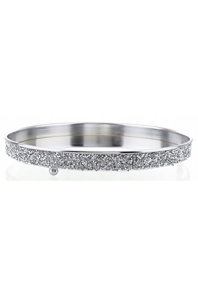 NO BRAND Tavă argintie decorativă tip oglindă Patera, bază de 26 cm