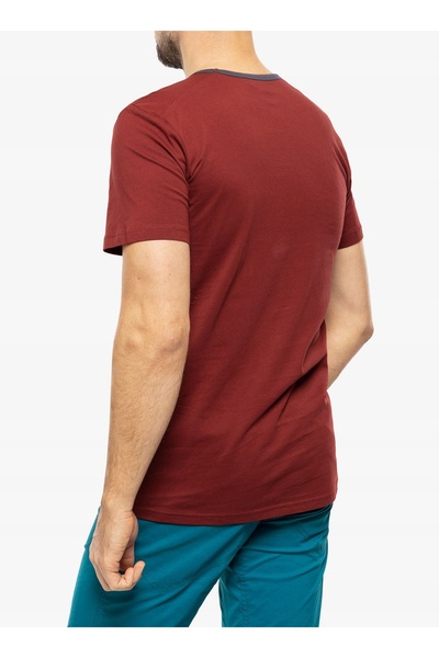 NO BRAND Tricou pentru bărbați Ocun Classic-T Organic Airwolf, culoare vin-sy...